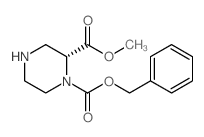 (R)-1-Benzyl 2-methyl piperazine-1,2-dicarboxylate Structure