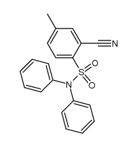 N,N-Diphenyl-2-cyan-4-methylbenzolsulfonamid结构式
