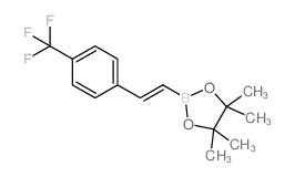 4-三氟甲基-反式-beta-苯乙烯硼酸频那醇酯结构式
