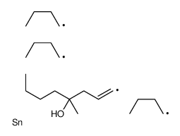 4-methyl-1-tributylstannyloct-1-en-4-ol结构式
