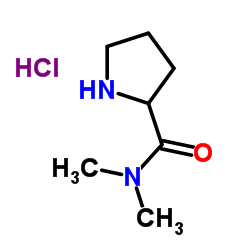 N,N-Dimethylprolinamide hydrochloride (1:1)结构式