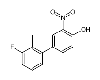 4-(3-fluoro-2-methylphenyl)-2-nitrophenol Structure