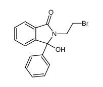 2-(2-bromoethyl)-2,3-dihydro-3-hydroxy-3-phenyl-1H-isoindol-1-one Structure