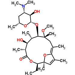 (1S,2R,5R,6S,7S,8R,9R,11Z)-8-{[(2S,3R,4S,6R)-4-(Dimethylamino)-3-hydroxy-6-methyltetrahydro-2H-pyran-2-yl]oxy}-2-ethyl-6-hydroxy-9-methoxy-1,5,7,9,11,13-hexamethyl-3,15-dioxabicyclo[10.2.1]pentadeca-11,13-dien-4-one (non-preferred name) Structure