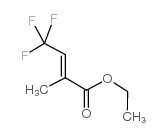 2-甲基-4,4,4-三氟丁烯酸乙酯结构式