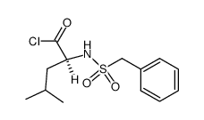 N-phenylmethanesulfonyl-L-leucyl chloride Structure