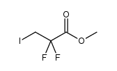 methyl 2,2-difluoro-3-iodopropanoate结构式