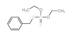 benzylsulfanyl-diethoxy-sulfanylidene-phosphorane结构式
