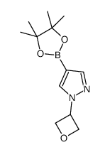1-(氧杂环丁烷-3-基)-4-(4,4,5,5-四甲基-1,3,2-二氧硼杂环戊烷-2-基)-1H-吡唑结构式