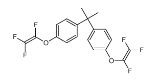 1-(1,2,2-trifluoroethenoxy)-4-[2-[4-(1,2,2-trifluoroethenoxy)phenyl]propan-2-yl]benzene结构式