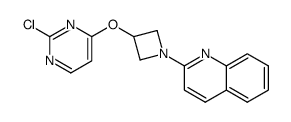 2-(3-((2-chloropyrimidin-4-yl)oxy)azetidin-1-yl)quinoline Structure