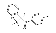 1-chloro-2-methyl-1-phenyl-1-[(4-tolyl)sulfinyl]propan-2-ol结构式