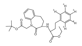 (2R,3'S) Benazepril tert-Butyl Ester-d5结构式