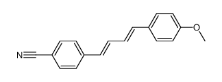 1-(para-cyanophenyl)-4-(para-methoxyphenyl)-buta-1E,3E-diene结构式