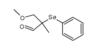 3-methoxy-2-methyl-2-(phenylselanyl)propanal Structure