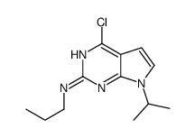 4-chloro-7-propan-2-yl-N-propylpyrrolo[2,3-d]pyrimidin-2-amine Structure