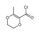 1,4-Dioxin-2-carbonyl chloride, 5,6-dihydro-3-methyl- (9CI)结构式
