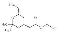 (3r,5s)-6-羟基-3,5-o-异-亚丙基-3,5-二羟基己酸乙酯结构式