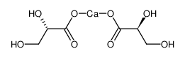 (s)-2,3-dihydroxypropanoic acid hemicalcium salt Structure