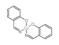 Cobalt,bis[2-(iminomethyl)phenolato-N,O]- (9CI) Structure