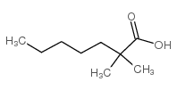 2,2-二甲基庚酸结构式
