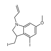 4-iodo-3-(iodomethyl)-6-methoxy-1-prop-2-enyl-2,3-dihydroindole Structure