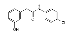 N-(4-chlorophenyl)-2-(3-hydroxyphenyl)acetamide Structure