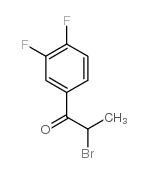 2-溴-3,4-二氟苯丙酮结构式