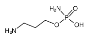 1-propanol, 3-amino-, hydrogen phosphoramidate Structure