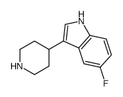 5-氟-3-(4-哌啶)-吲哚结构式