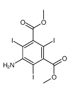 dimethyl 5-amino-2,4,6-triiodobenzene-1,3-dicarboxylate结构式