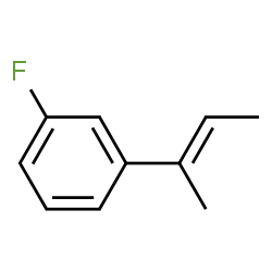 Benzene, 1-fluoro-3-(1-methyl-1-propenyl)-, (E)- (9CI) Structure
