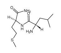 H-Leu-Met-NH2 hydrochloride salt结构式