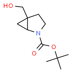 tert-butyl 5-(hydroxymethyl)-2-azabicyclo[3.1.0]hexane-2-carboxylate Structure