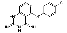 5-(4-氯苯基磺酰基)-喹唑啉-2,4-二胺结构式