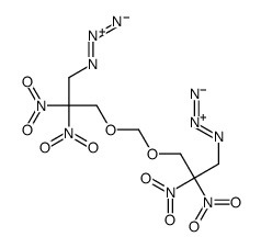 1-azido-3-[(3-azido-2,2-dinitropropoxy)methoxy]-2,2-dinitropropane结构式