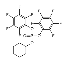 cyclohexyl bis(2,3,4,5,6-pentafluorophenyl) phosphate Structure