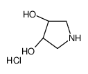 (3S,4R)-pyrrolidine-3,4-diol,hydrochloride Structure