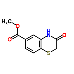 3-羰基-3,4-二氢-2氢-1,4-苯并噻嗪-6-羧酸甲酯结构式