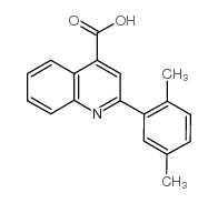 2-(2,5-二甲基苯基)喹啉-4-羧酸结构式