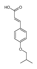3-[4-(2-methylpropoxy)phenyl]prop-2-enoic acid结构式