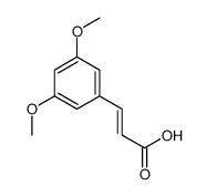 (E)-3-(3,5-二甲氧基苯基)丙烯酸结构式