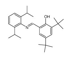 2,4-di-tert-butyl-6-(2,6-diisopropylphenyliminomethyl)phenol结构式