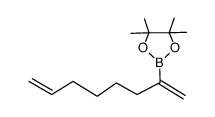 4,4,5,5-tetramethyl-2-(octa-1,7-dien-2-yl)-1,3,2-dioxaborolane结构式