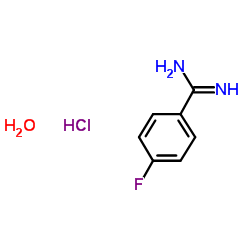 4-fluoro-benzamidine hcl h2o Structure