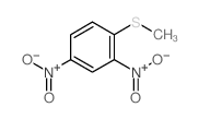 Benzene,1-(methylthio)-2,4-dinitro- Structure