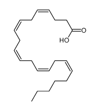 all-cis-4,7,10,13,16-Docosapentaenoic acid, C22:5n6 Structure