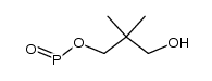 phosphinic acid 3-hydroxy-2,2-dimethyl-propyl ester结构式