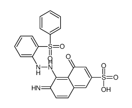 6-amino-4-hydroxy-5-[[2-(phenylsulphonyl)phenyl]azo]naphthalene-2-sulphonic acid Structure