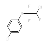 Benzene,1-chloro-4-[(2-chloro-1,1,2-trifluoroethyl)thio]- Structure